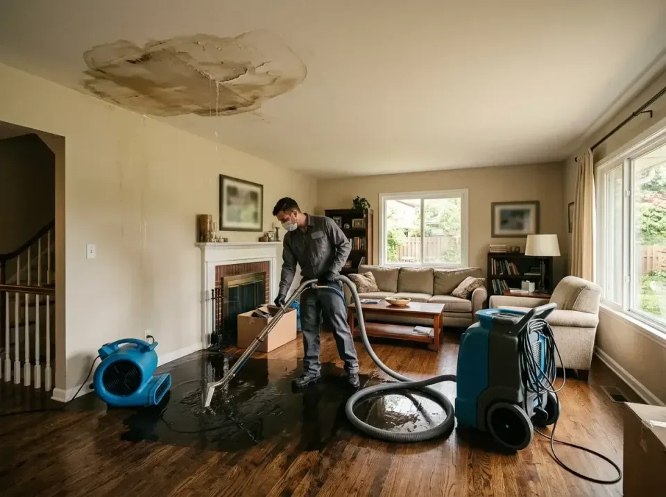 attic-pipe-burst-ceiling-drip-008 — frequently asked questions, Water Damage Restoration & Carpet Care in Aurora, OH